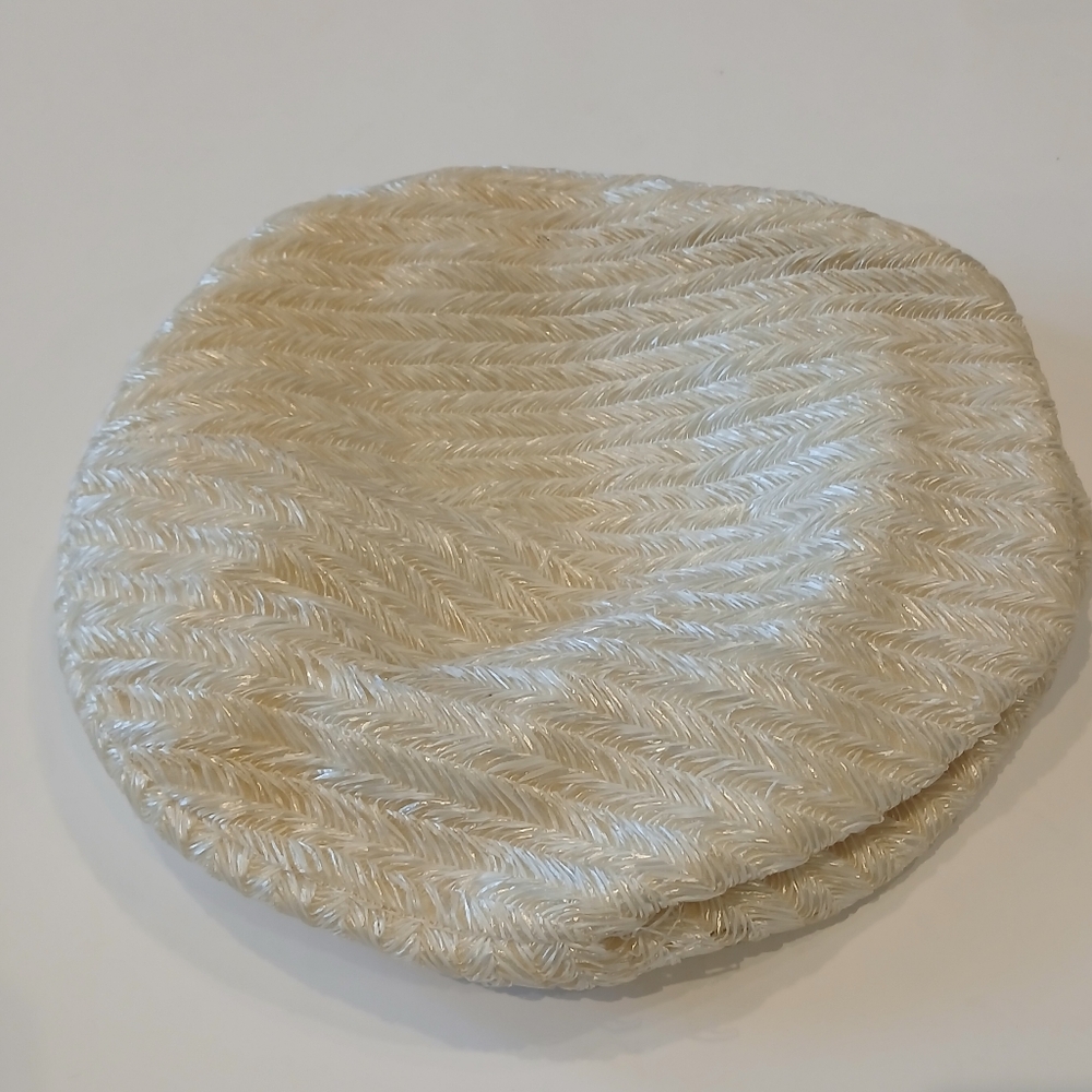 Vintage Saks Fifth Avenue Union Made 630669 Cream Color Hat